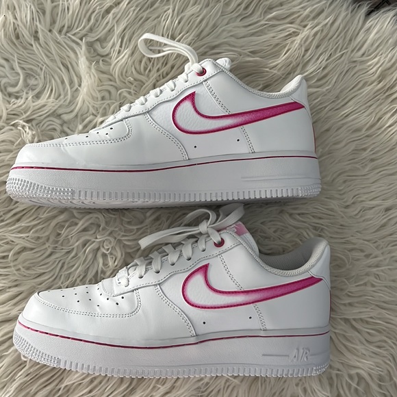 Pink and white ombré Nike Air Force 1 - Picture 3 of 9
